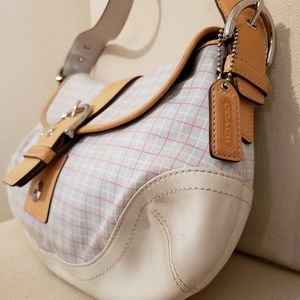 Coach Striped Shoulder Bag